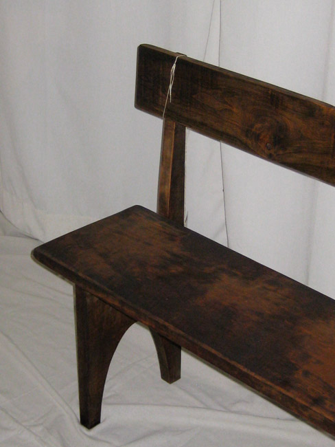 cherry shaker style bench