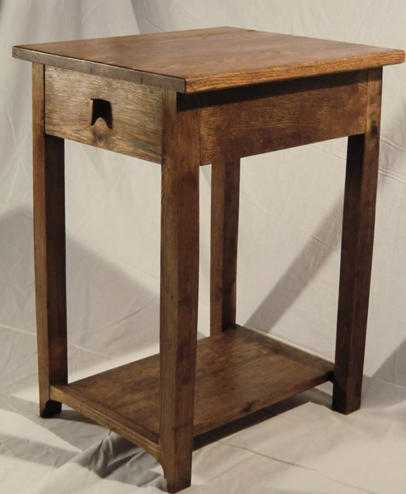 old oak nightstand