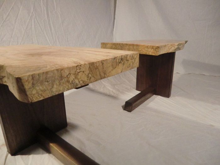 spalted twin coffee tables