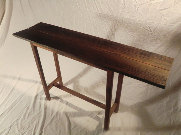 side table old walnut